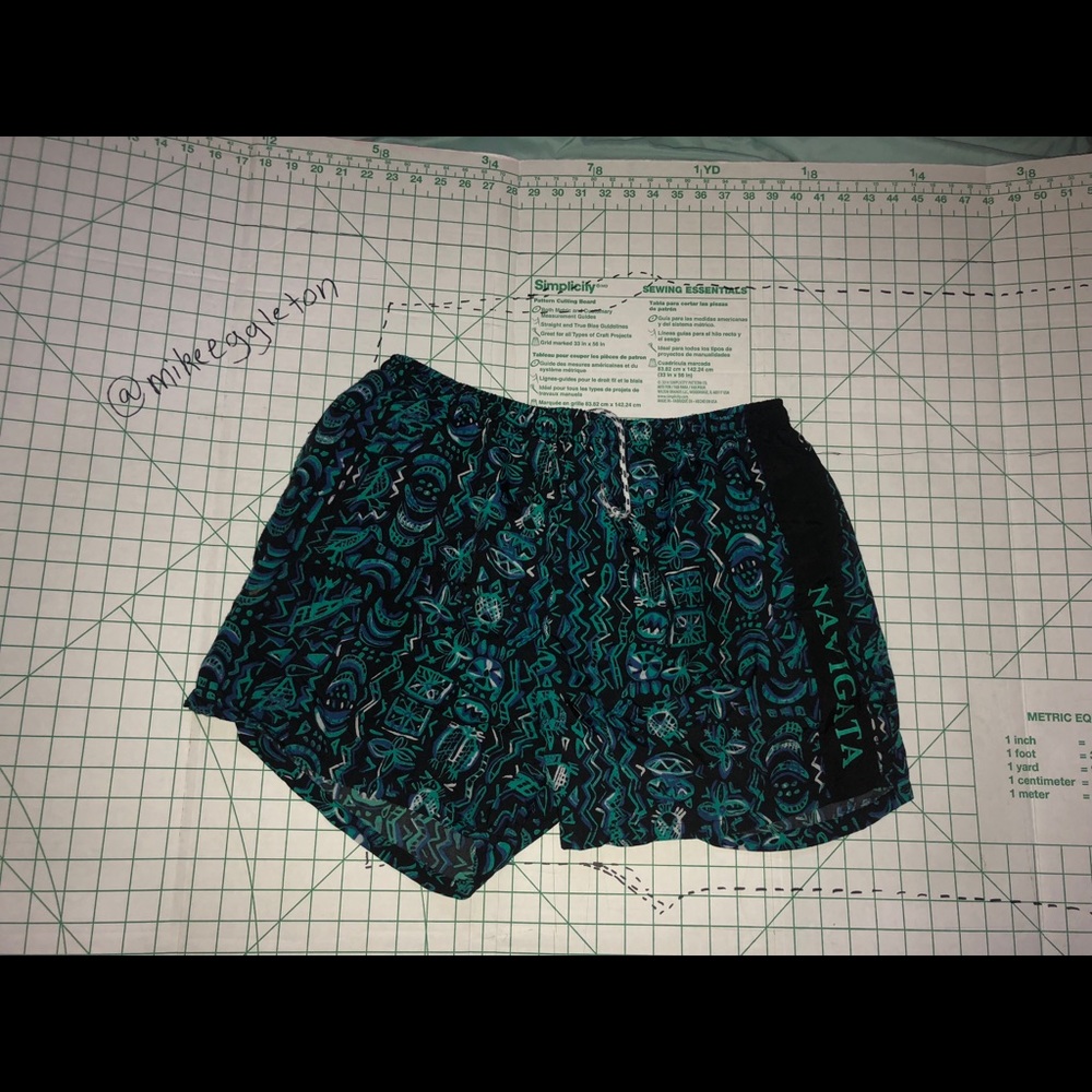 Bugle boy Patterned Vintage swim trunks